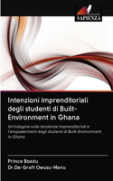 Intenzioni imprenditoriali degli studenti di Built-Environment in Ghana