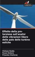 Effetto della pre-torsione sull'analisi delle vibrazioni libere delle pale delle turbine eoliche