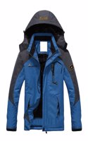 SportsX Women Cozy Outdoors Ski Pizex Hooded Lovers Plus Size Trench Coat Denim Blue M, Denim Blue, Medium