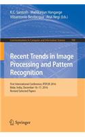 Recent Trends in Image Processing and Pattern Recognition