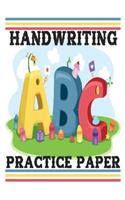 Handwriting Practice Paper: Handwriting Practice Paper (Notebook with Dotted Lined Sheets for K-3 Students) -Writing Paper for kids with Dotted Lined