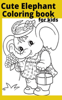 Cute Elephant Coloring book for kids