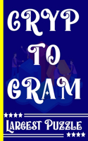 Largest Cryptogram: Large Print 200 Puzzles to challenge Your Brain With Solution