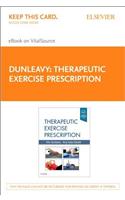 Therapeutic Exercise Prescription - Elsevier eBook on Vitalsource (Retail Access Card)