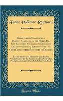 Repertorium Sämmtlicher Predigt-Sammlungen des Herrn Dr. F. B. Reinhard, Königlich Sächsischen Oberhofpredigers, Kirchentaths und Ober-Consistorial-Assessors in Dresden: Ein für Pfarrer und Pfarramts-Candidaten Nützliches und für die Besitzer der R