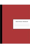 Sheet Music Notebook