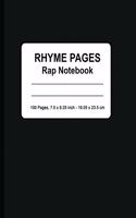 Rhyme Pages Rap Notebook