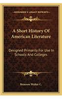 A Short History Of American Literature