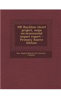 500 Boylston Street Project, Mepa Environmental Impact Report - Primary Source Edition