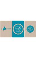 I Love Books Eco-Friendly Notebooks: Cyan (3 Books Per Set)