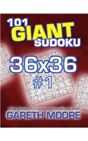 101 Giant Sudoku 36x36 #1: (English)