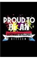 Proud to be a software developer citizen: 110 Game Sheets - 660 Tic-Tac-Toe Blank Games - Soft Cover Book for Kids - Traveling & Summer Vacations - 6 x 9 in - 15.24 x 22.86 cm - Single Playe