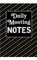 Daily Meeting Notes