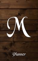 M Letter Journal Monogram Minimalist Lined Notebook To Do List