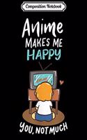 Composition Notebook: Anime I'd Rather Be Watching Anime Otaku Weeb Journal/Notebook Blank Lined Ruled 6x9 100 Pages