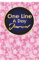 One Line A Day Journal: 5 Year Gratitude Journal, Five Year Memory Book, 5-Year Journal, One Line A Day Journal Five Year, Hydrangea Flower Cover(46 One Line a Day Journal)
