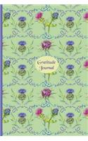 Gratitude Journal: Gorgeous full color Floral Theme illustrated Thankfulness Journal - Fierce Celtic Thistle(1 Illustrated Writing Prompts Gratitude Journal Paperback)