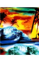 Surfing Beach Waves Notebook