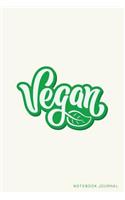 Vegan Notebook Journal