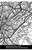 Philadelphia, Pa 200 Page Lined Journal/Notebook
