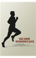 365 Days Running Log: Notebook for runner keep running log include distance, location, time, pace and note