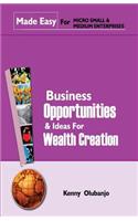 Business Opportunities & Ideas For Wealth Creation