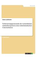 Verbesserungspotenziale der vertrieblichen Auslandsexpansion eines mittelständischen Unternehmens