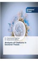 Analysis of Citations in Doctoral Thesis