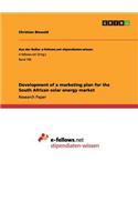 Development of a marketing plan for the South African solar energy market