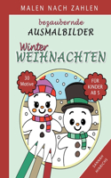 Bezaubernde Ausmalbilder Malen nach Zahlen - Winter-Weihnachten