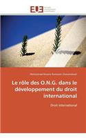 Rôle Des O.N.G. Dans Le Développement Du Droit International