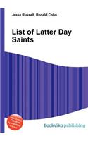List of Latter Day Saints