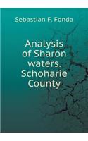 Analysis of Sharon Waters. Schoharie County