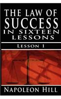 Law of Success, Volume I