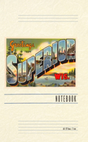 Vintage Lined Notebook Greetings from Superior, Wisconsin