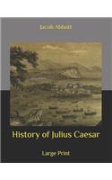 History of Julius Caesar: Large Print