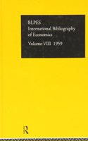 Intl Biblio Econom 1959 Vol 8