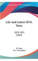 Life And Letters Of H. Taine