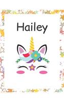 Hailey: Customized Lined Notebook for Girls