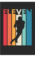 Football Notebook for 11 Year Old Boys and Girls - Vintage Football Journal - 11th Birthday Gift for Football Player Diary