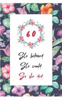 60th Birthday Journal