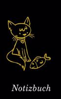 Katze Notizbuch: - Notizbuch Mit 110 Linierten Seiten - Format 6x9 Din A5 - Soft Cover Matt -