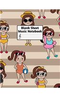 Blank Sheet Music Notebook