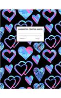 Handwriting Practice Sheets: Cute Blank Lined Paper Notebook for Writing Exercise and Cursive Worksheets - Perfect Workbook for Preschool, Kindergarten, 1st, 2nd, 3rd and 4th Gr