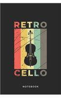 Cello Instrument Art Graphic Notebook