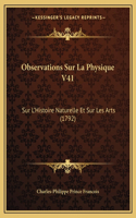 Observations Sur La Physique V41