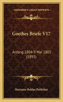 Goethes Briefe V17