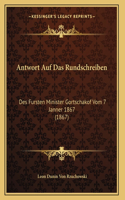 Antwort Auf Das Rundschreiben