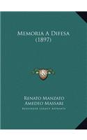 Memoria A Difesa (1897)