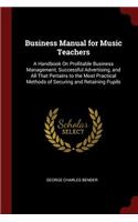 Business Manual for Music Teachers